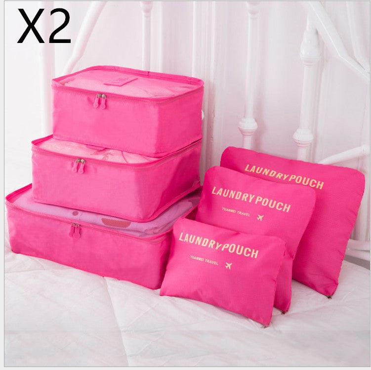 6 PCS Travel Storage Bag Set for Clothes Tidy Organizer - AMINXPRES