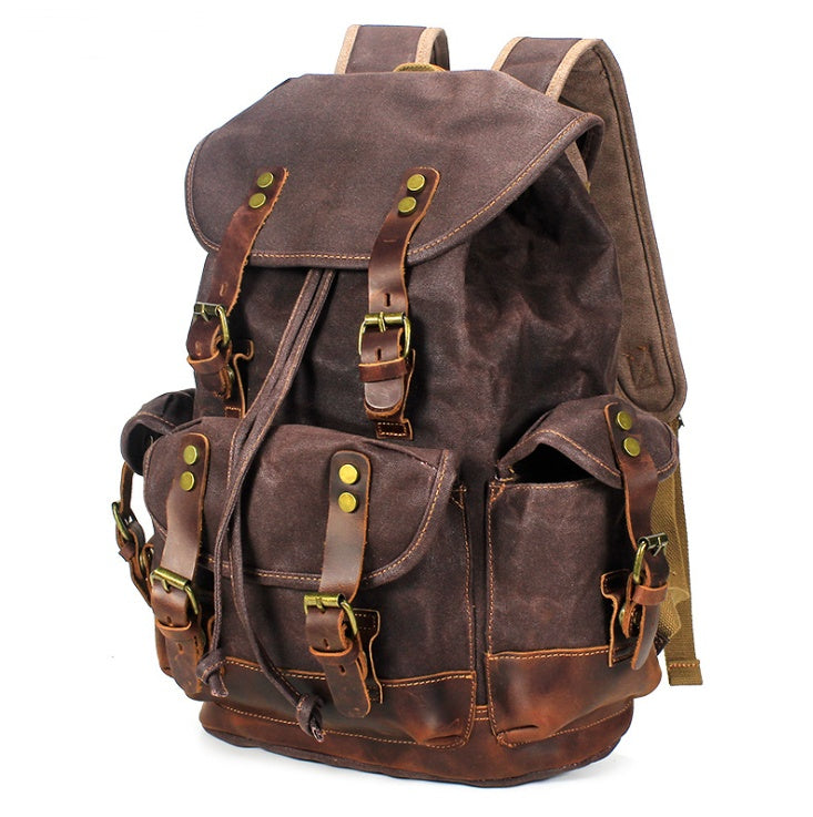 Wear-resistant canvas backpack - AMINXPRES