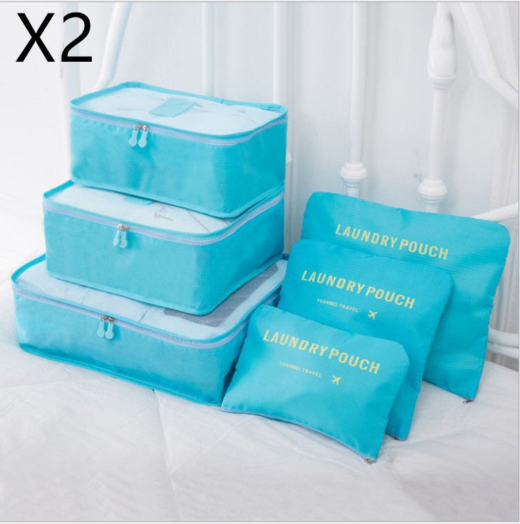 6 PCS Travel Storage Bag Set for Clothes Tidy Organizer - AMINXPRES