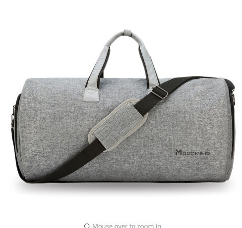 Travel Garment Bag with Shoulder Strap Duffel Bag Carry on Hanging Suitcase Clothing Business Bag Multiple Pockets - AMINXPRES