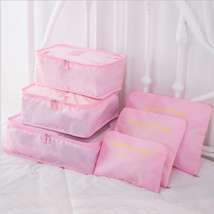 6 PCS Travel Storage Bag Set for Clothes Tidy Organizer - AMINXPRES