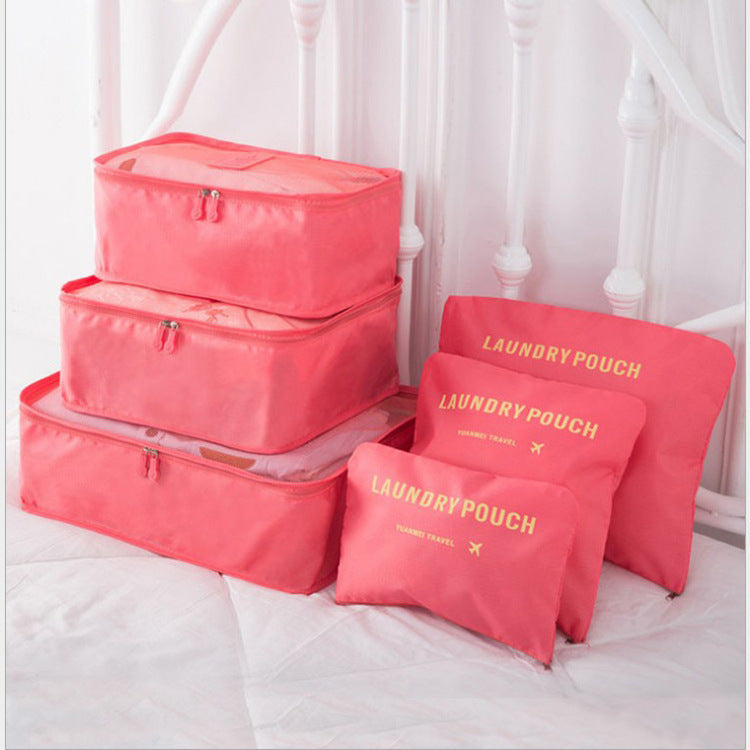 6 PCS Travel Storage Bag Set for Clothes Tidy Organizer - AMINXPRES