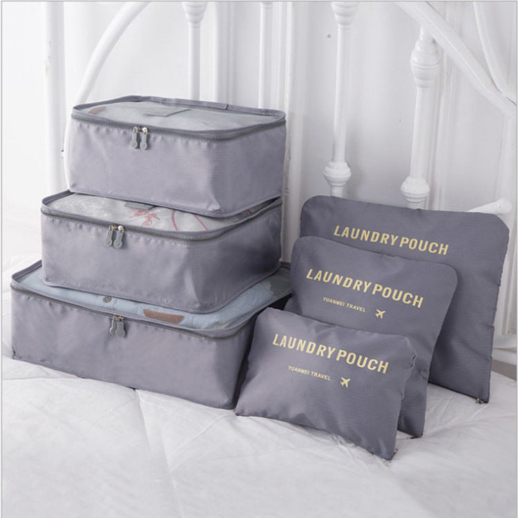 6 PCS Travel Storage Bag Set for Clothes Tidy Organizer - AMINXPRES