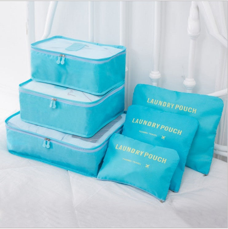 6 PCS Travel Storage Bag Set for Clothes Tidy Organizer - AMINXPRES