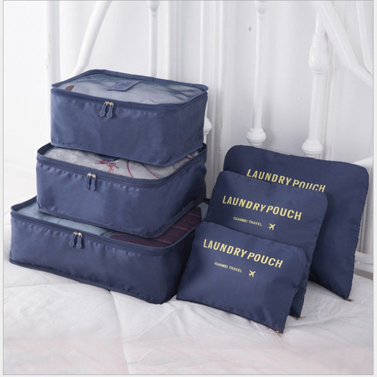 6 PCS Travel Storage Bag Set for Clothes Tidy Organizer - AMINXPRES