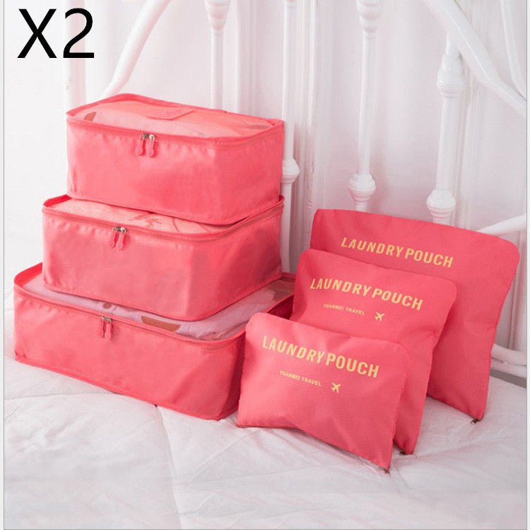 6 PCS Travel Storage Bag Set for Clothes Tidy Organizer - AMINXPRES