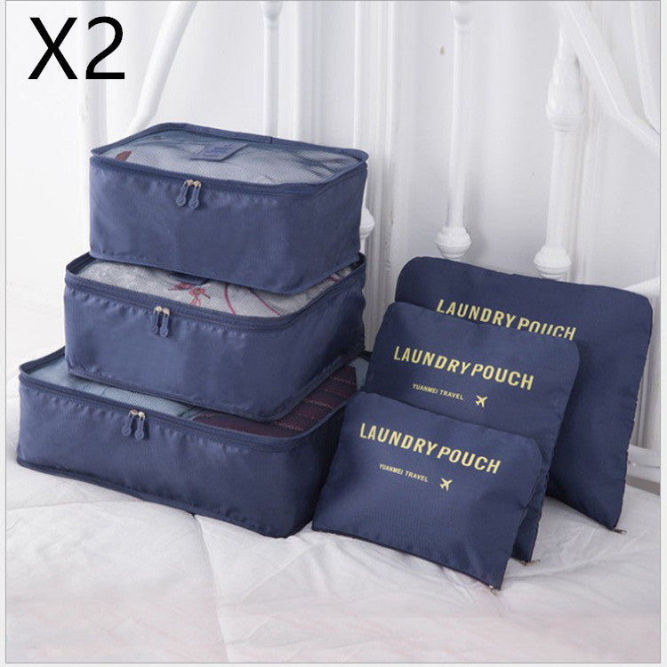6 PCS Travel Storage Bag Set for Clothes Tidy Organizer - AMINXPRES