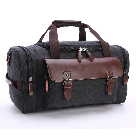 Travel bag student shoulder slung hand bag large capacity travel canvas bag luggage bag - AMINXPRES