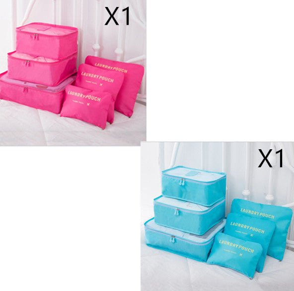 6 PCS Travel Storage Bag Set for Clothes Tidy Organizer - AMINXPRES