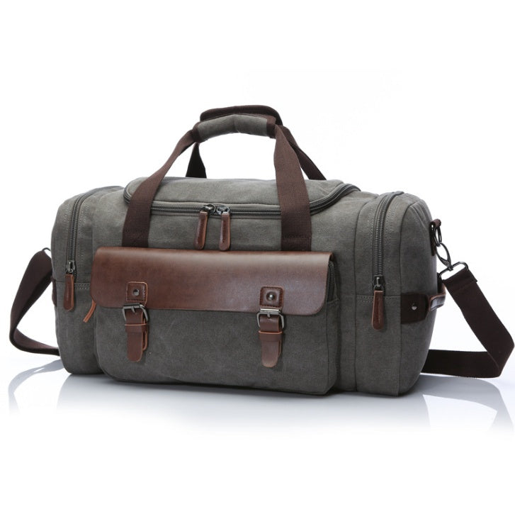 Travel bag student shoulder slung hand bag large capacity travel canvas bag luggage bag - AMINXPRES