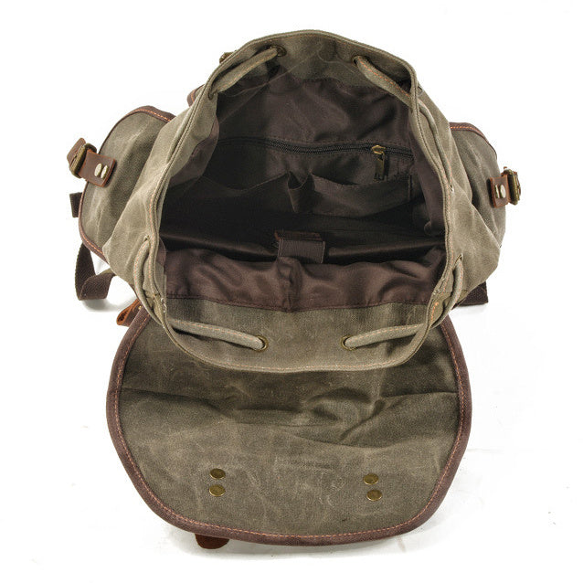 Wear-resistant canvas backpack - AMINXPRES