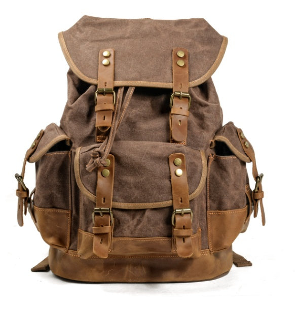 Wear-resistant canvas backpack - AMINXPRES