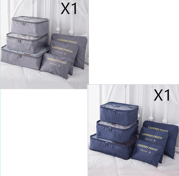 6 PCS Travel Storage Bag Set for Clothes Tidy Organizer - AMINXPRES