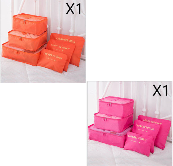 6 PCS Travel Storage Bag Set for Clothes Tidy Organizer - AMINXPRES