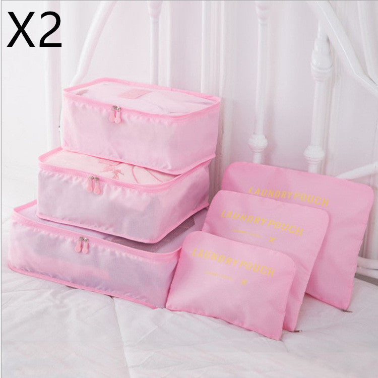 6 PCS Travel Storage Bag Set for Clothes Tidy Organizer - AMINXPRES