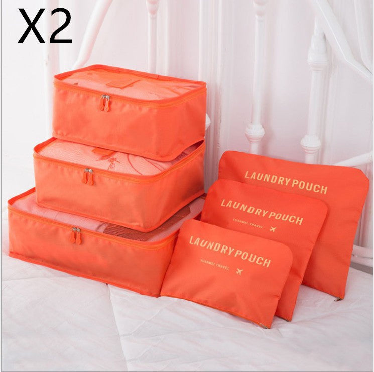 6 PCS Travel Storage Bag Set for Clothes Tidy Organizer - AMINXPRES