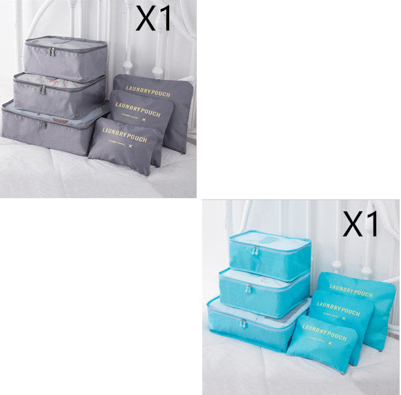 6 PCS Travel Storage Bag Set for Clothes Tidy Organizer - AMINXPRES