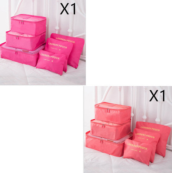 6 PCS Travel Storage Bag Set for Clothes Tidy Organizer - AMINXPRES