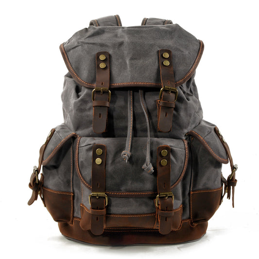 Wear-resistant canvas backpack - AMINXPRES