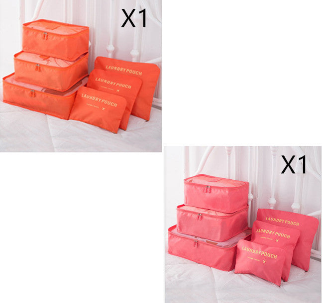 6 PCS Travel Storage Bag Set for Clothes Tidy Organizer - AMINXPRES