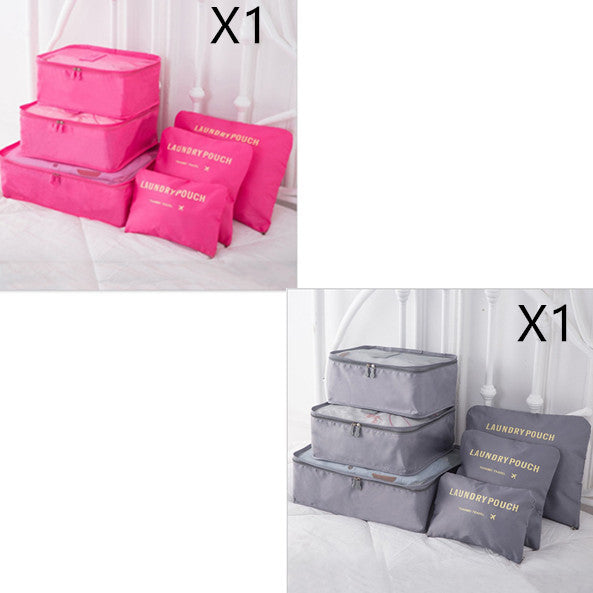 6 PCS Travel Storage Bag Set for Clothes Tidy Organizer - AMINXPRES