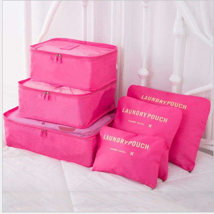 6 PCS Travel Storage Bag Set for Clothes Tidy Organizer - AMINXPRES
