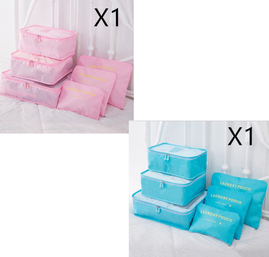 6 PCS Travel Storage Bag Set for Clothes Tidy Organizer - AMINXPRES
