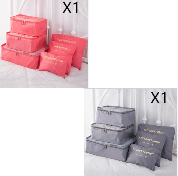 6 PCS Travel Storage Bag Set for Clothes Tidy Organizer - AMINXPRES