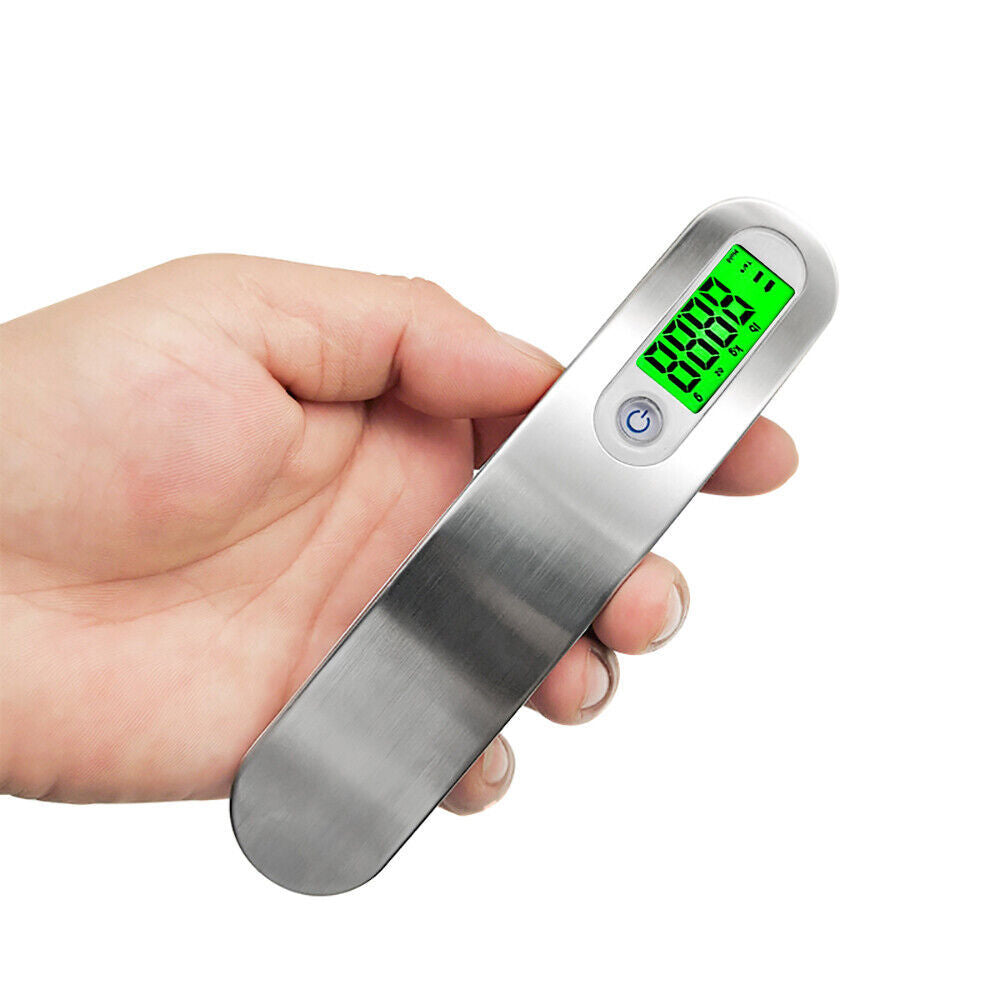 Portable LCD Digital Luggage Weight Scales Hanging Suitcase Baggage Travel Scale With Belt For Electronic Weight Tool 50kg 110lb - AMINXPRES