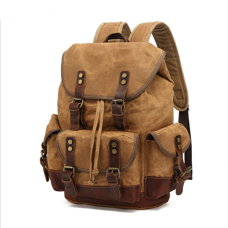 Wear-resistant canvas backpack - AMINXPRES