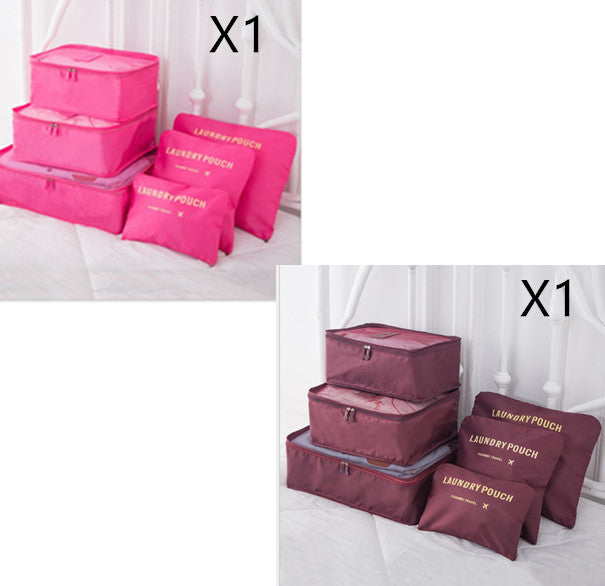 6 PCS Travel Storage Bag Set for Clothes Tidy Organizer - AMINXPRES