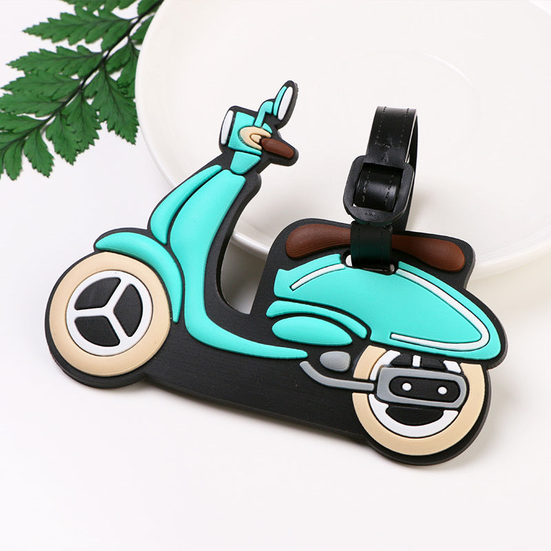 Creative Silicone Cartoon Suitcase Strap With Boarding Pass - AMINXPRES