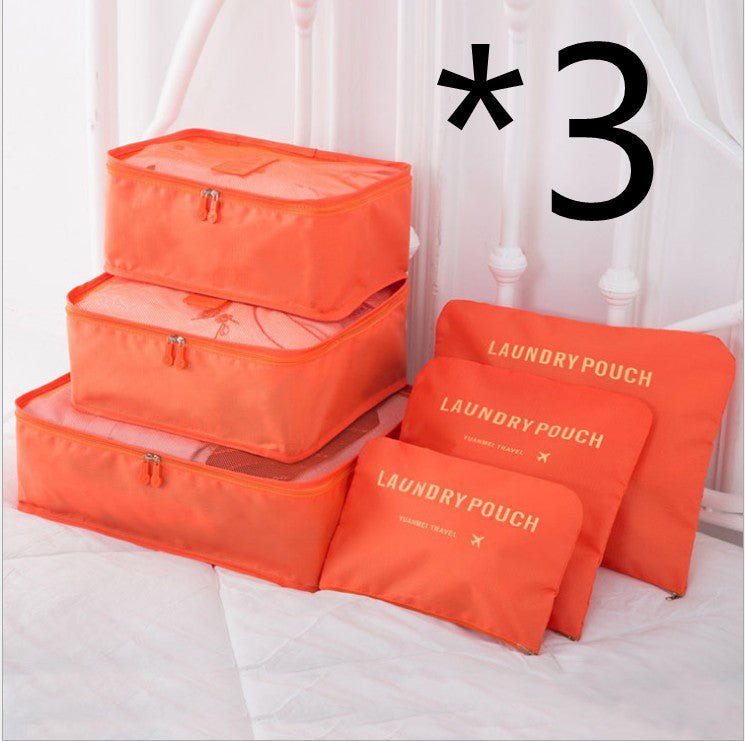 6 PCS Travel Storage Bag Set for Clothes Tidy Organizer - AMINXPRES