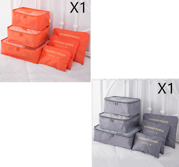 6 PCS Travel Storage Bag Set for Clothes Tidy Organizer - AMINXPRES
