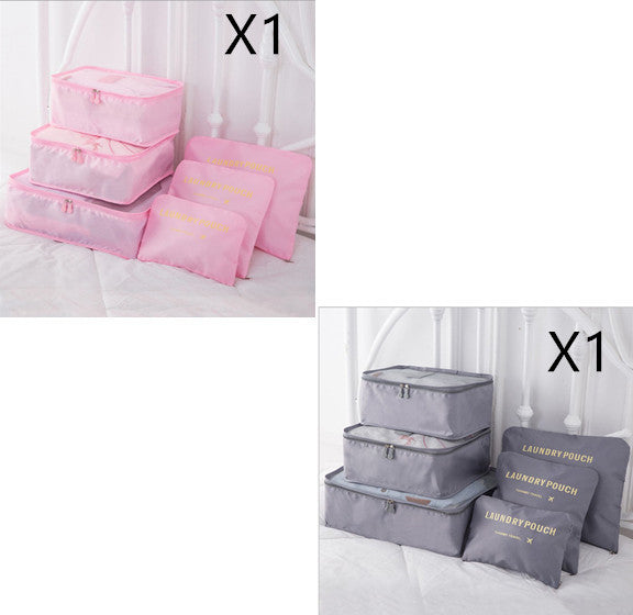 6 PCS Travel Storage Bag Set for Clothes Tidy Organizer - AMINXPRES
