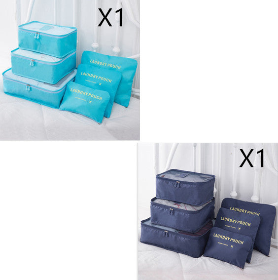 6 PCS Travel Storage Bag Set for Clothes Tidy Organizer - AMINXPRES