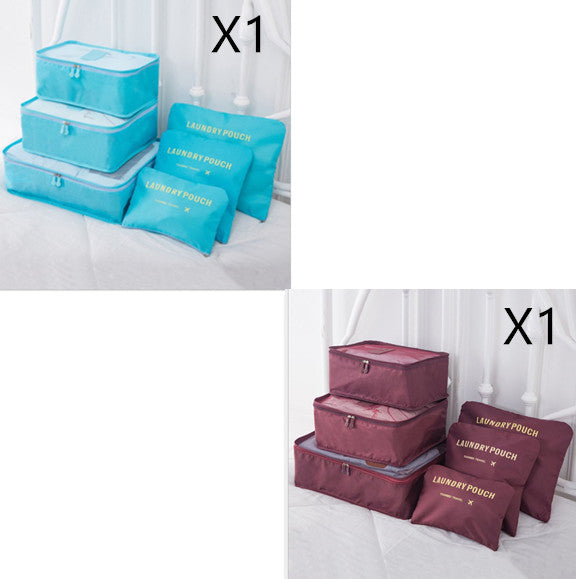 6 PCS Travel Storage Bag Set for Clothes Tidy Organizer - AMINXPRES