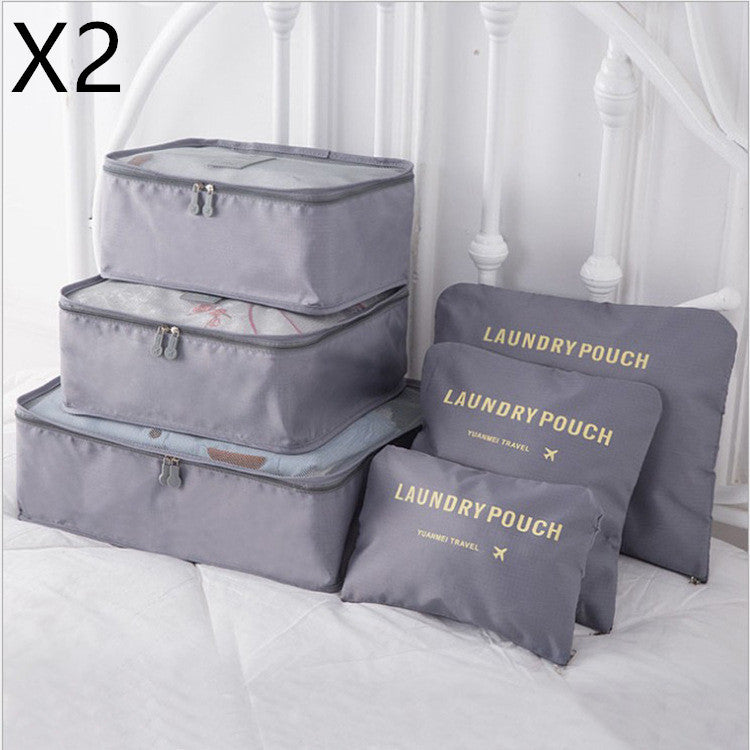 6 PCS Travel Storage Bag Set for Clothes Tidy Organizer - AMINXPRES