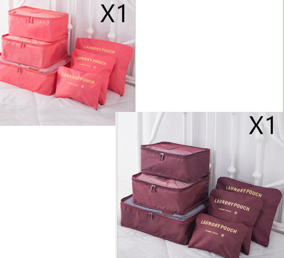 6 PCS Travel Storage Bag Set for Clothes Tidy Organizer - AMINXPRES