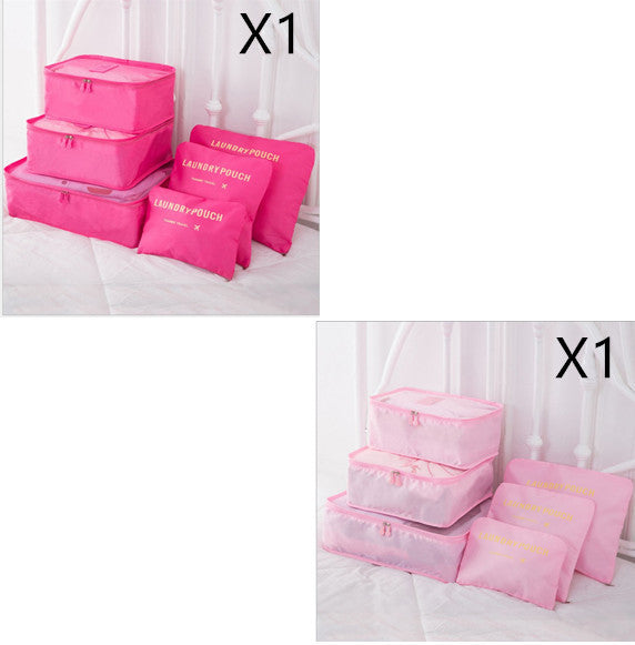 6 PCS Travel Storage Bag Set for Clothes Tidy Organizer - AMINXPRES