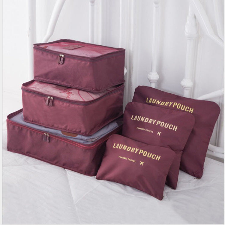 6 PCS Travel Storage Bag Set for Clothes Tidy Organizer - AMINXPRES