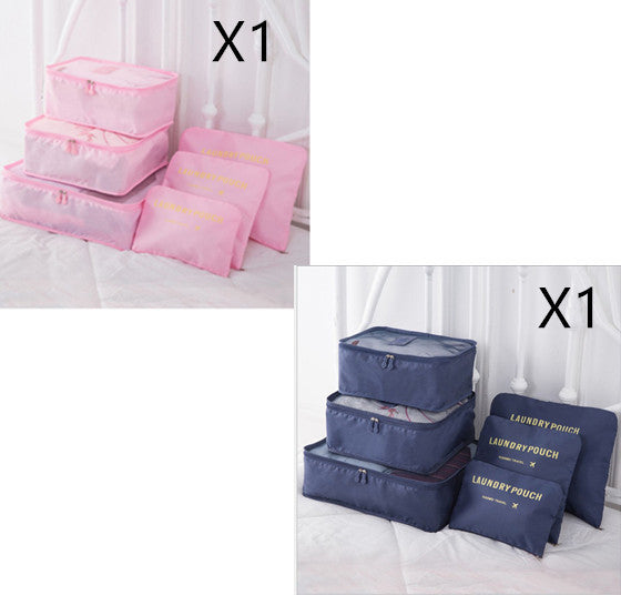 6 PCS Travel Storage Bag Set for Clothes Tidy Organizer - AMINXPRES
